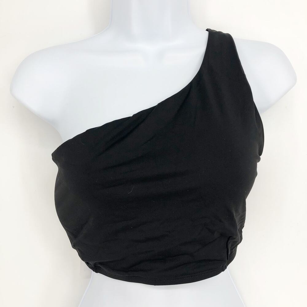 ANDIE SWIM The Wynwood Bikini Top Size XXL US 18 Black One Shoulder NWT - Picture 5 of 10